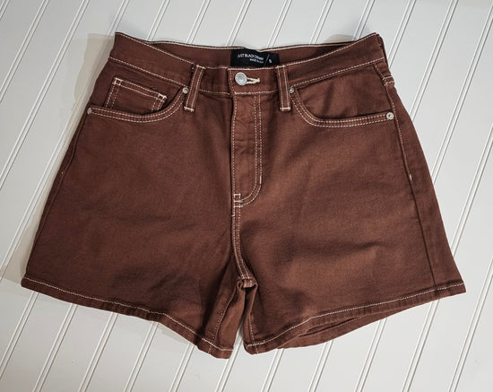 Rusty Brown Mom Shorts
