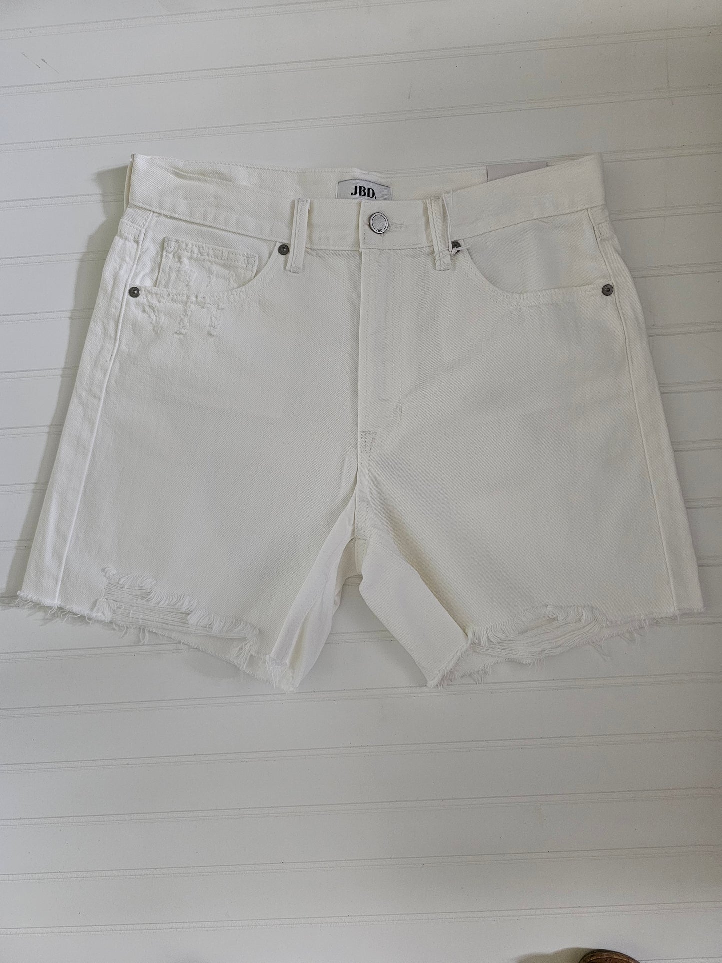 White Cut Off Style Shorts
