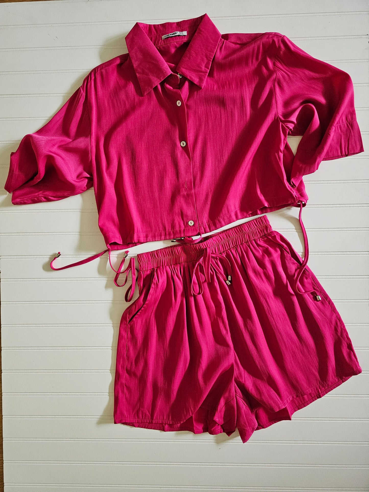 Load image into Gallery viewer, Hot Pink Crop Set
