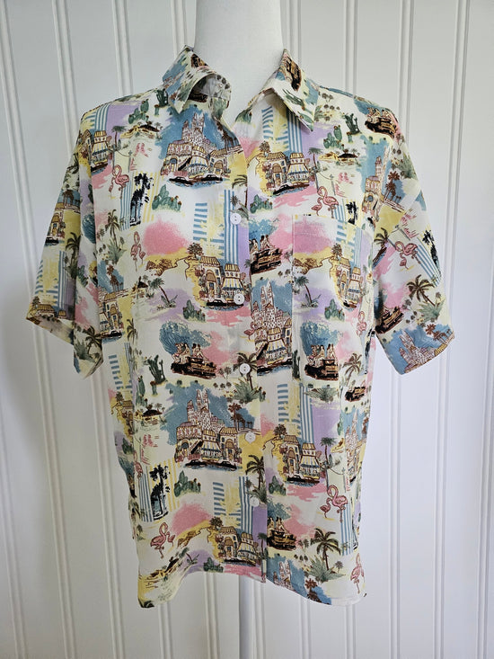 Vacation Print Button Up