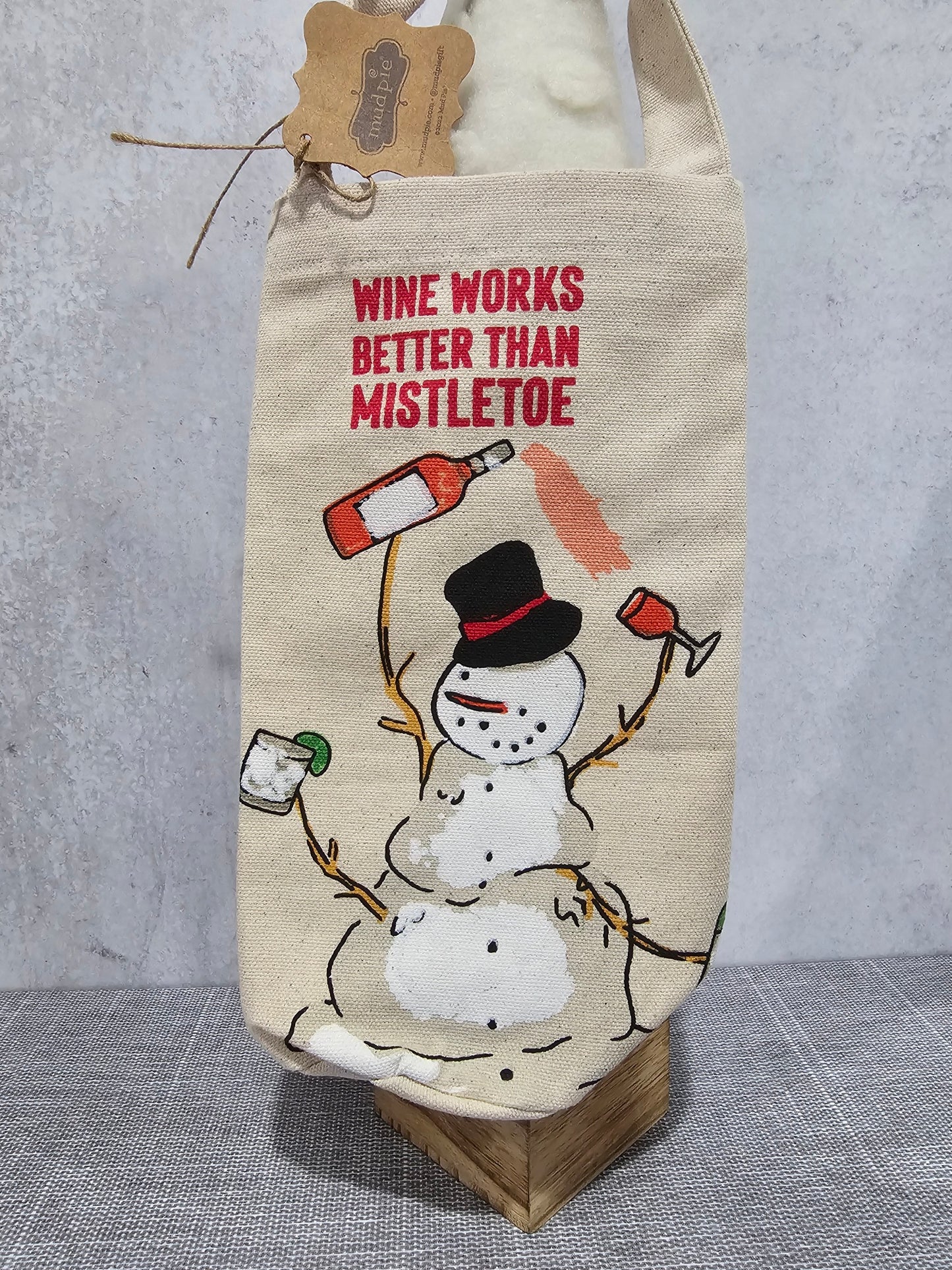 Load image into Gallery viewer, Snowman Wine Bag

