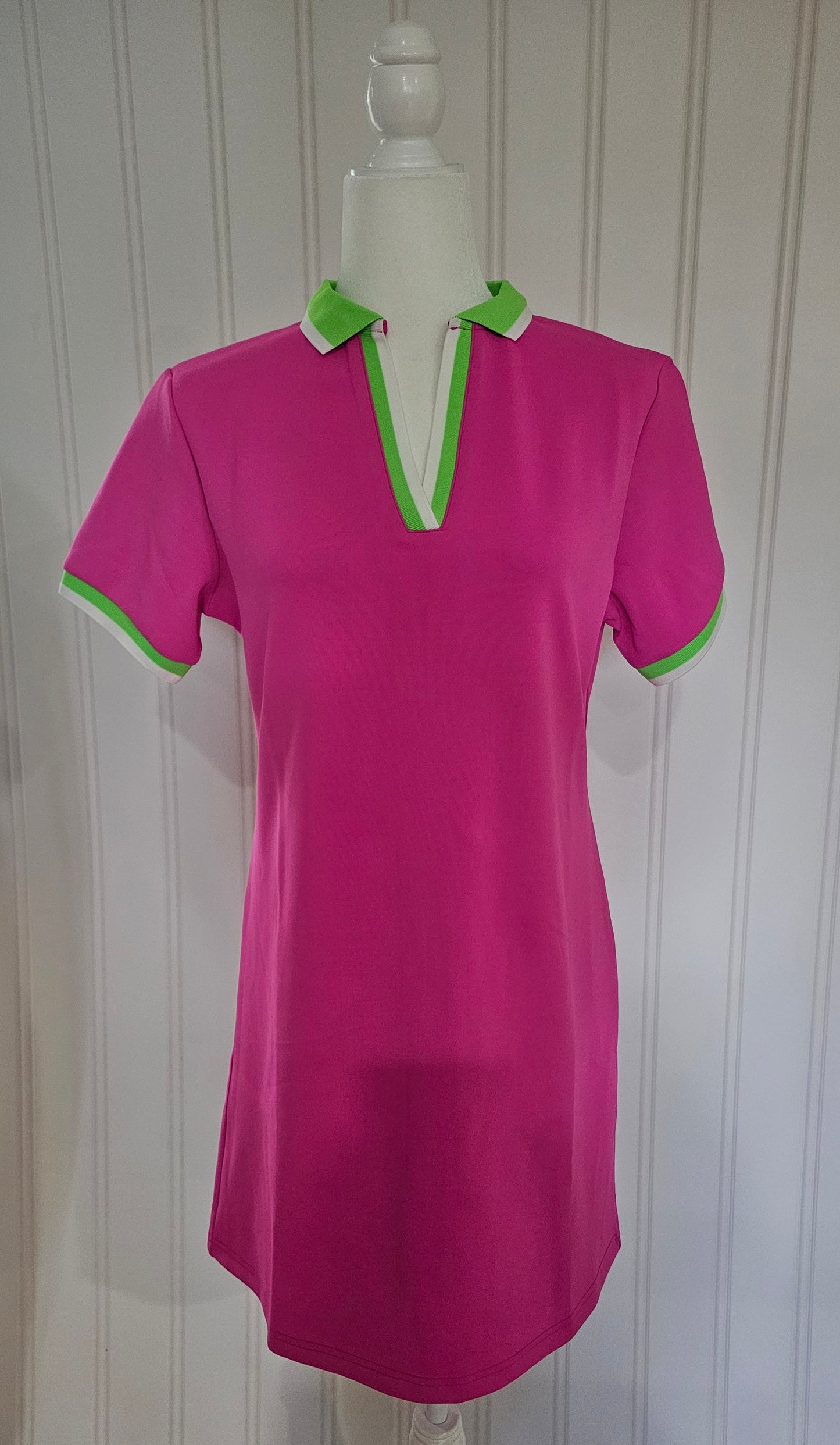 Hot Pink Polo Style Dress