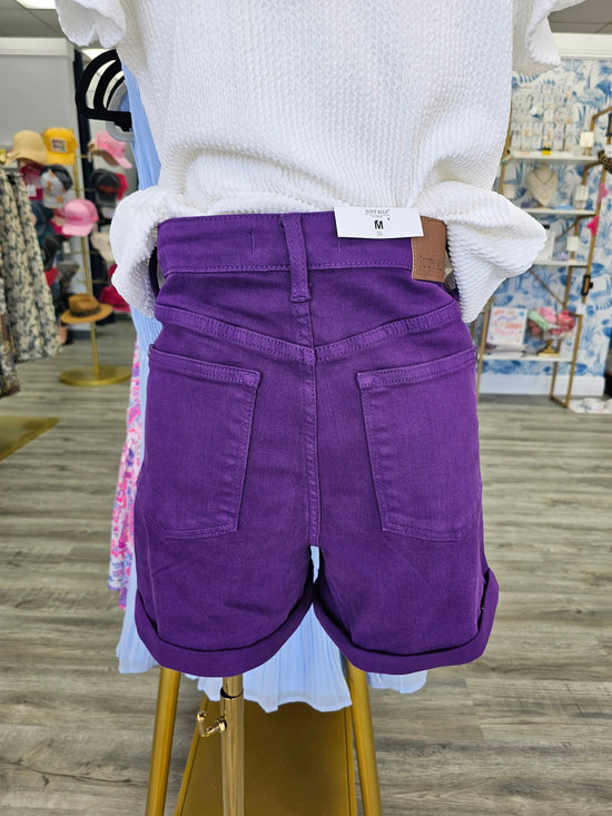 JB Purple Cuff Shorts