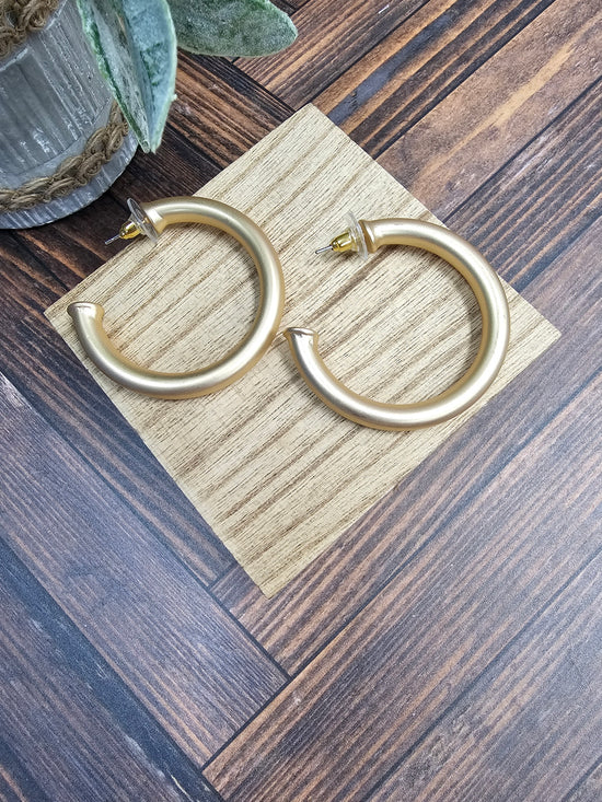 Satin Hoop Earrings