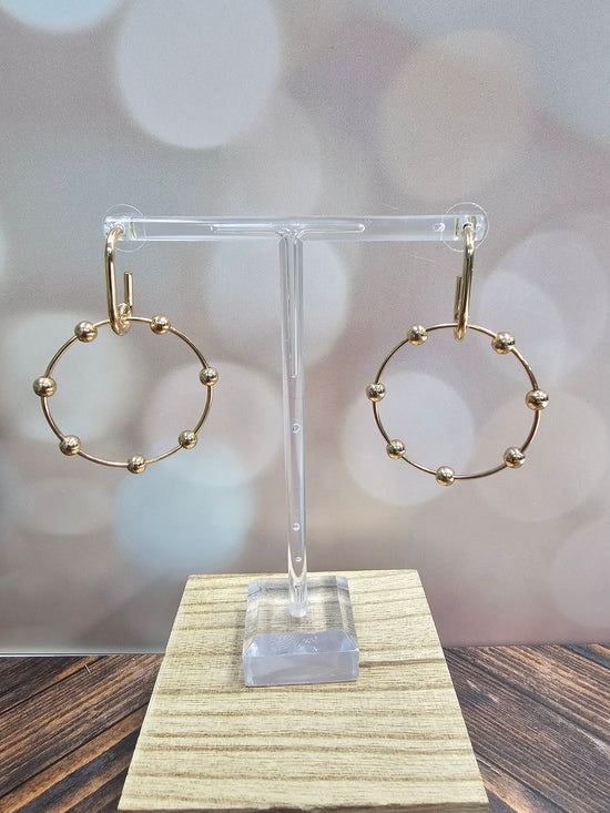 Water Resistant Hoops W/ Beaded Accents