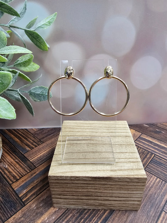 Open Circle Post Earrings