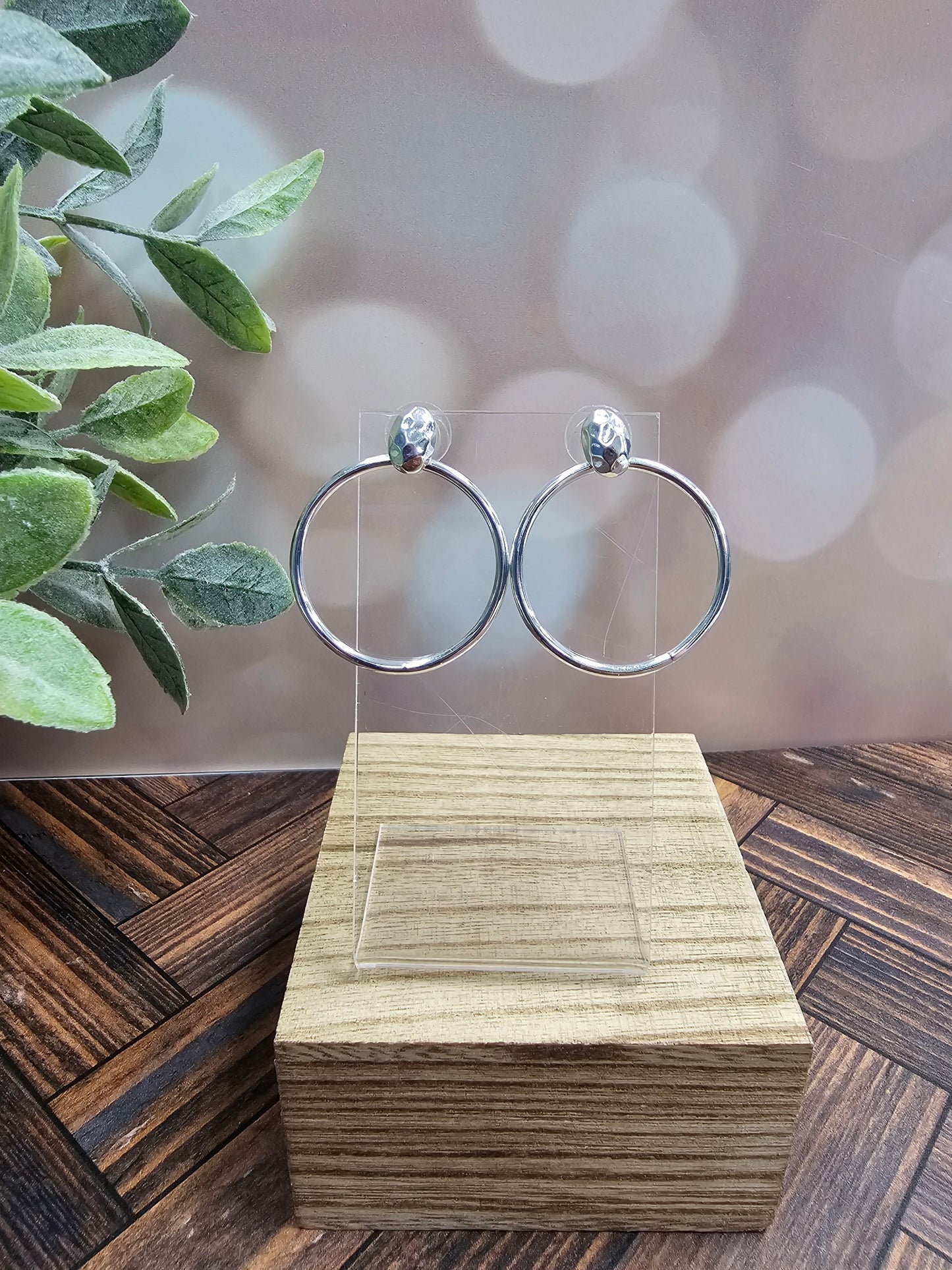 Open Circle Post Earrings