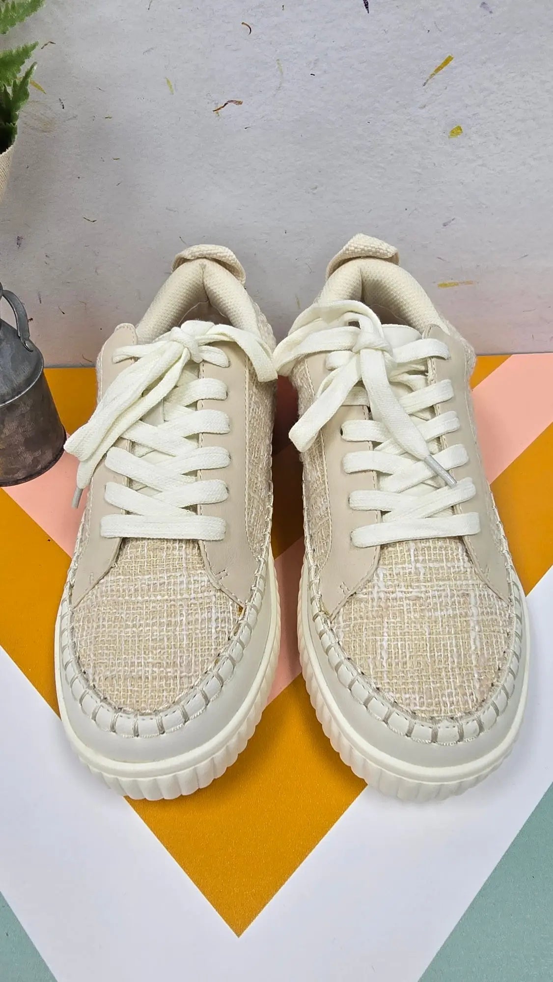 Marsha Tweed Sneaker Yellow Box