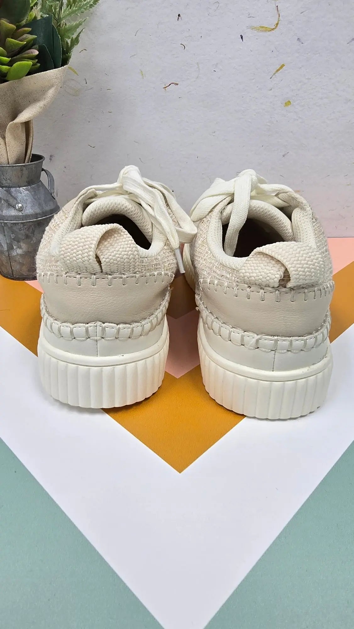 Marsha Tweed Sneaker Yellow Box