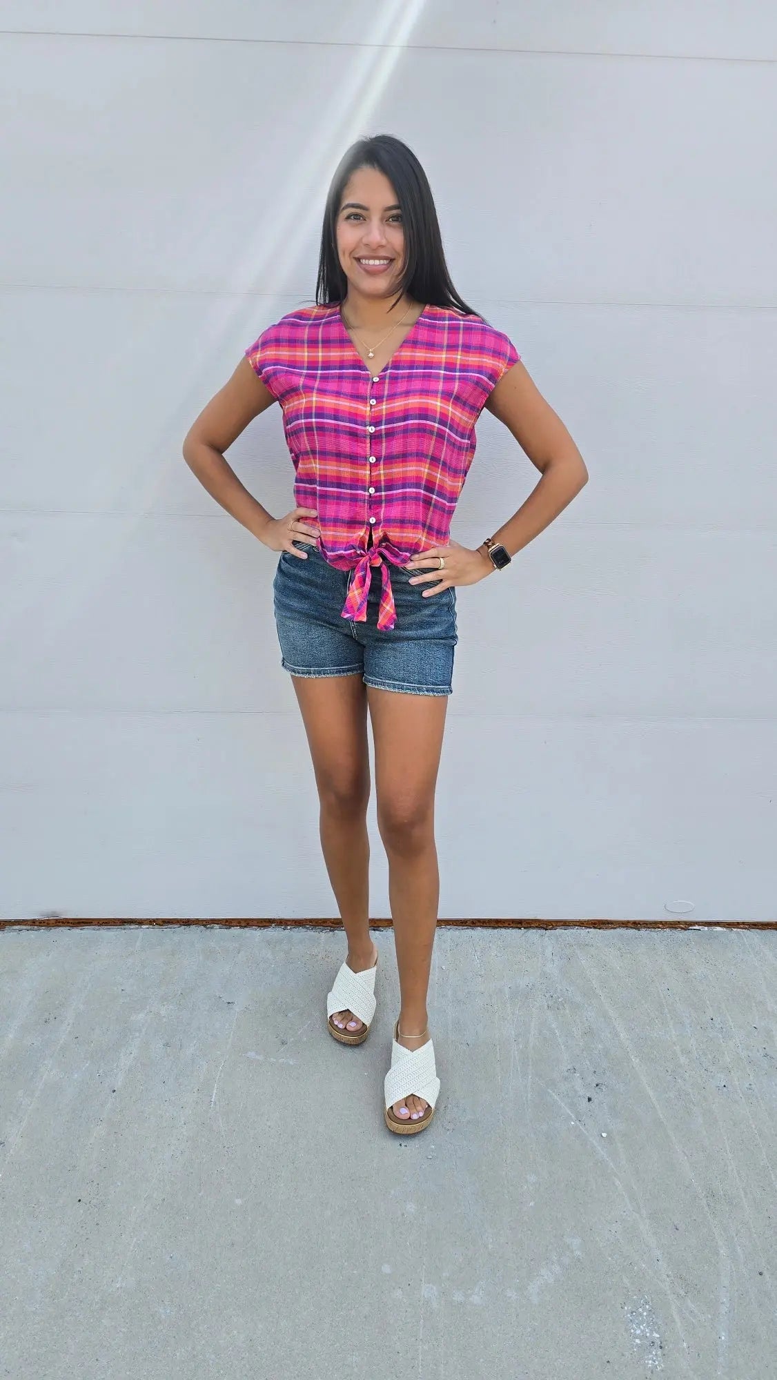 The Lila Tie Front Top Tribal