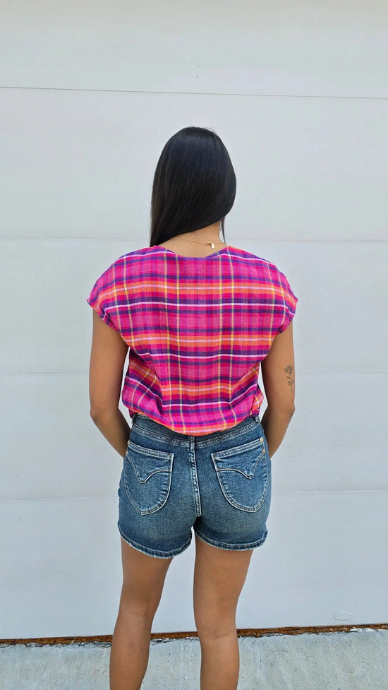 The Lila Tie Front Top Tribal