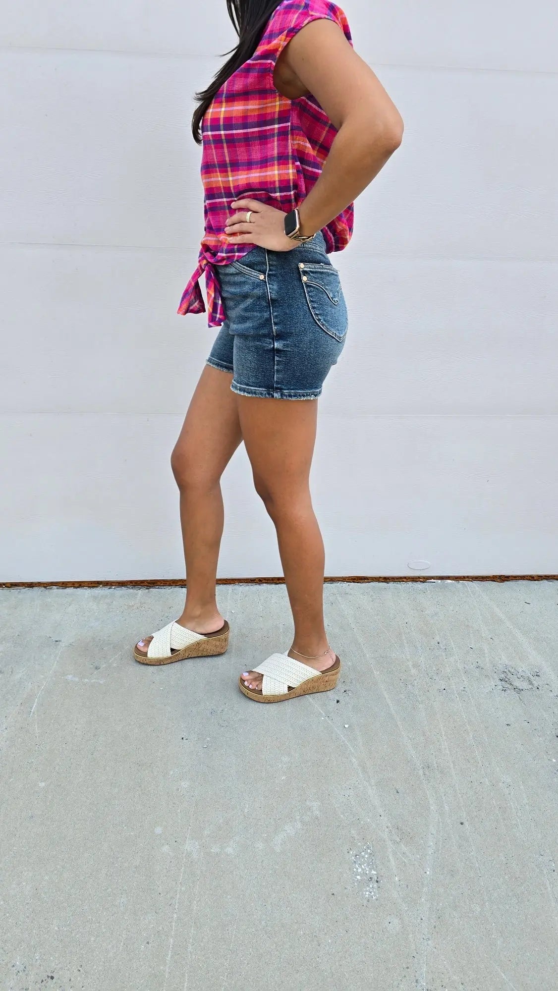 Haven HW Shield Back Pocket Shorts Judy Blue