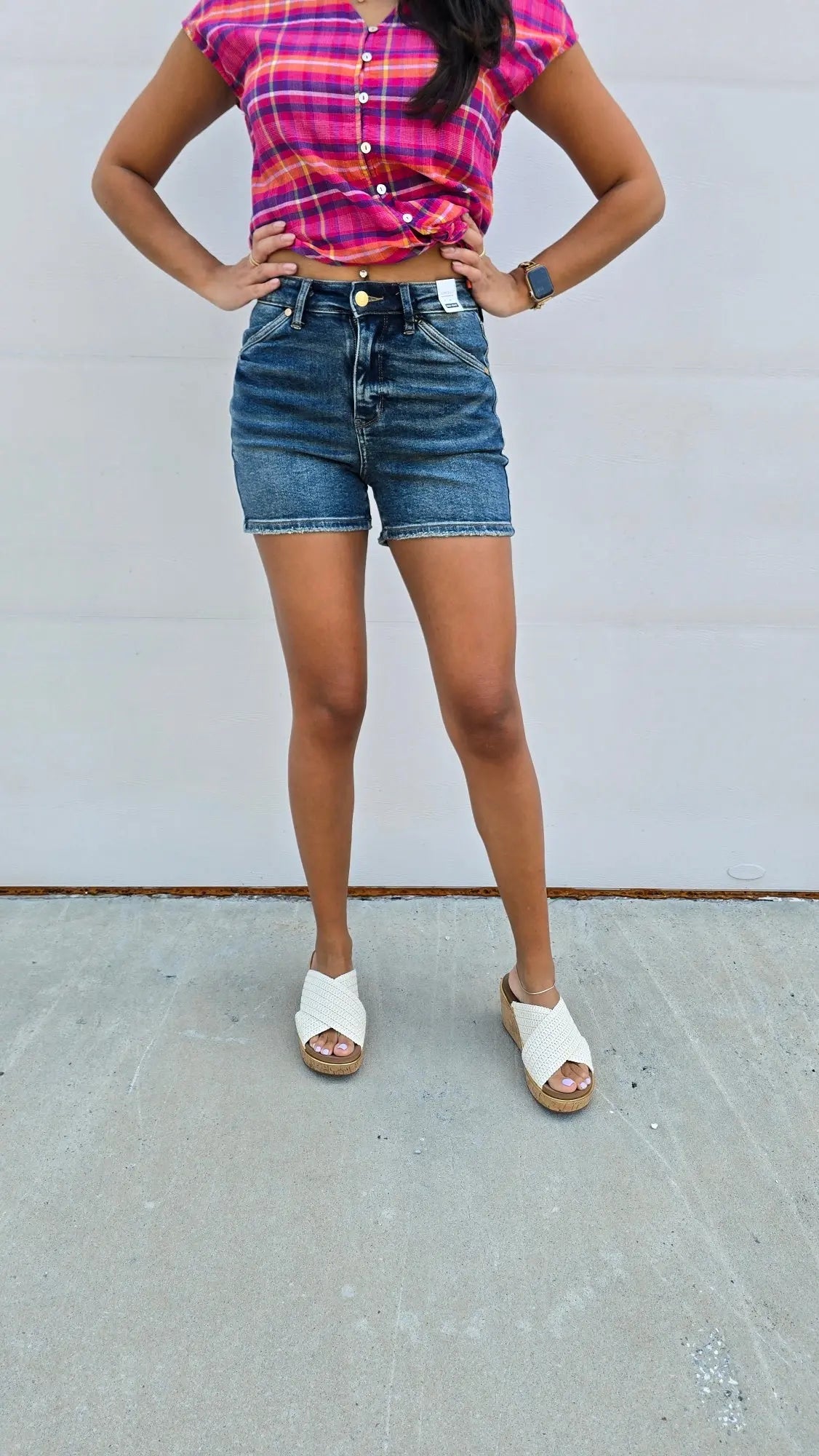 Haven HW Shield Back Pocket Shorts Judy Blue