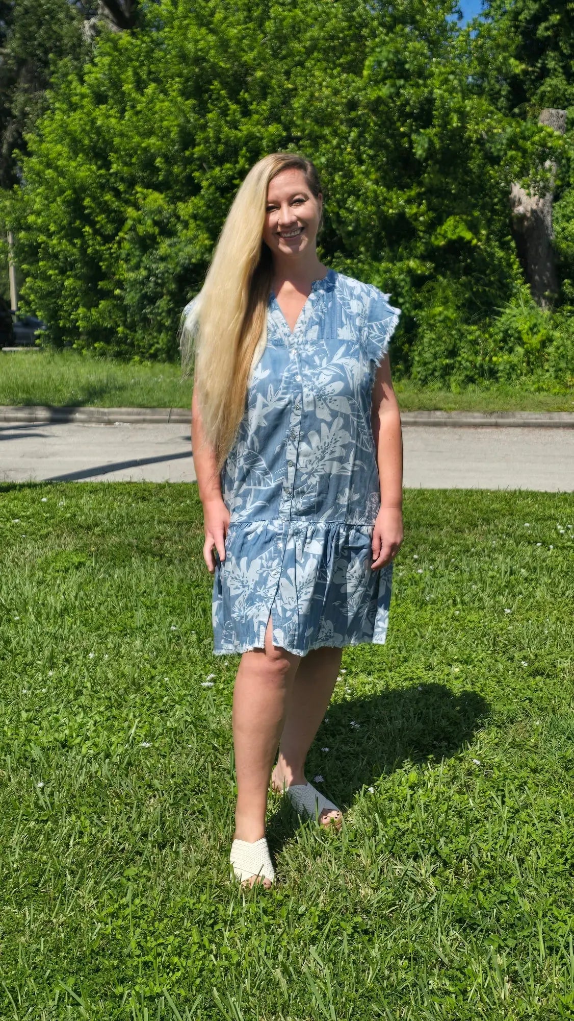 The Blue Palms Dress Tribal