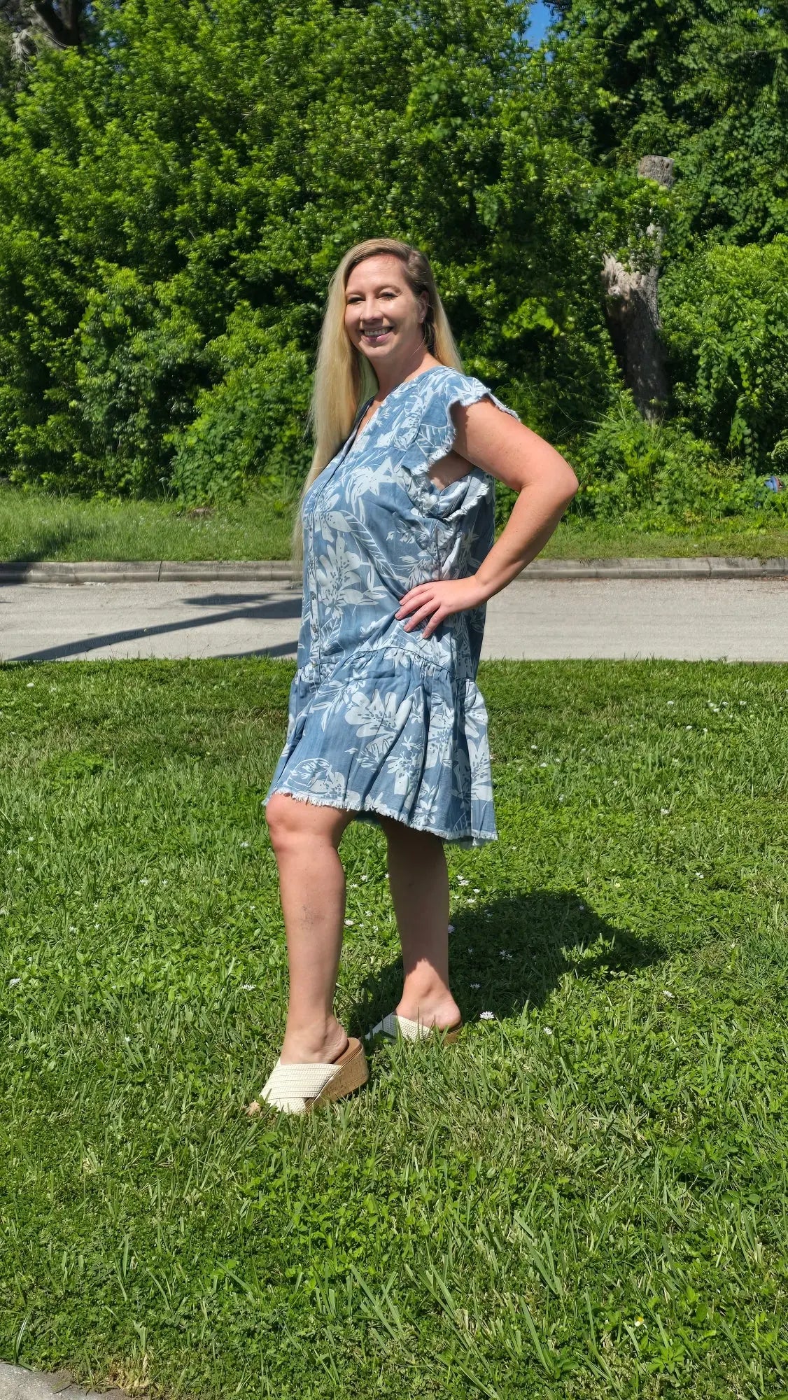 The Blue Palms Dress Tribal