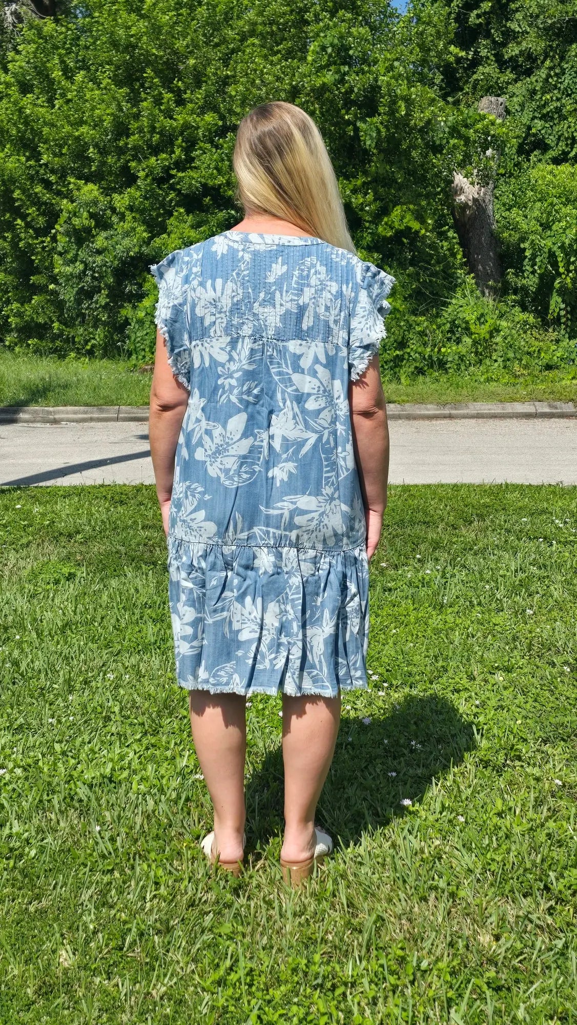 The Blue Palms Dress Tribal