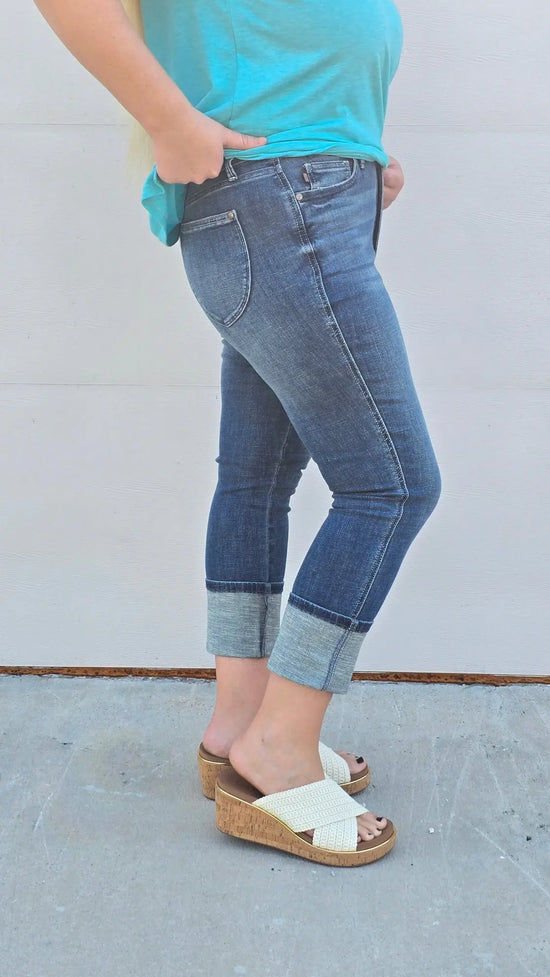 Allison HW TC Cuff Capri Judy Blue