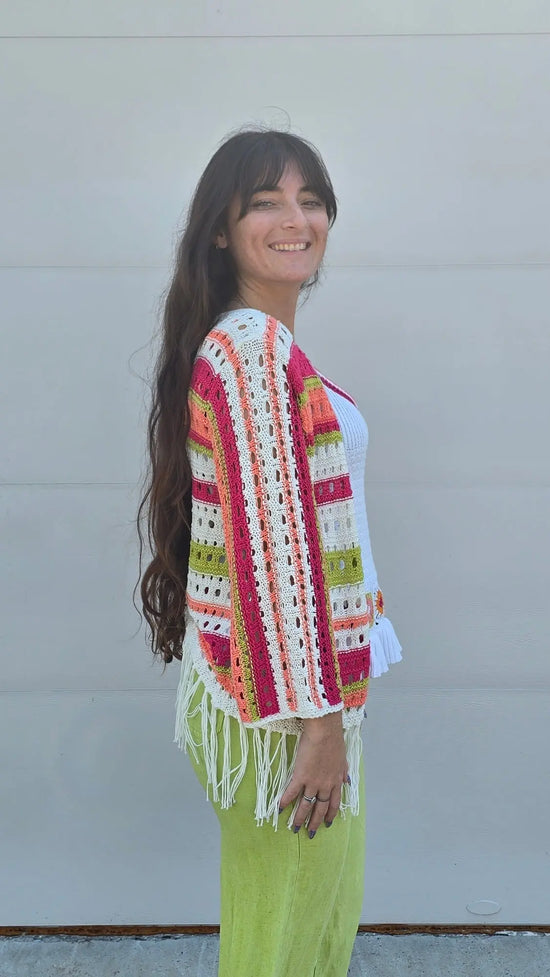 The Marisol Crochet Cardigan Tribal