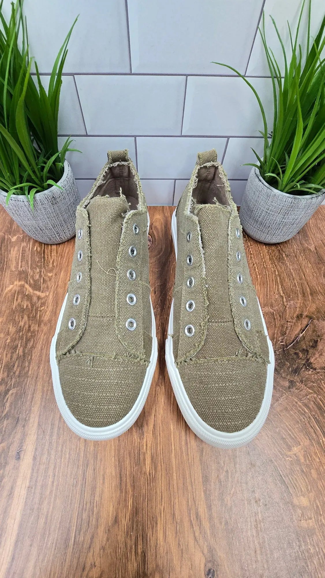 Taupe Slip on Shoes Corky's