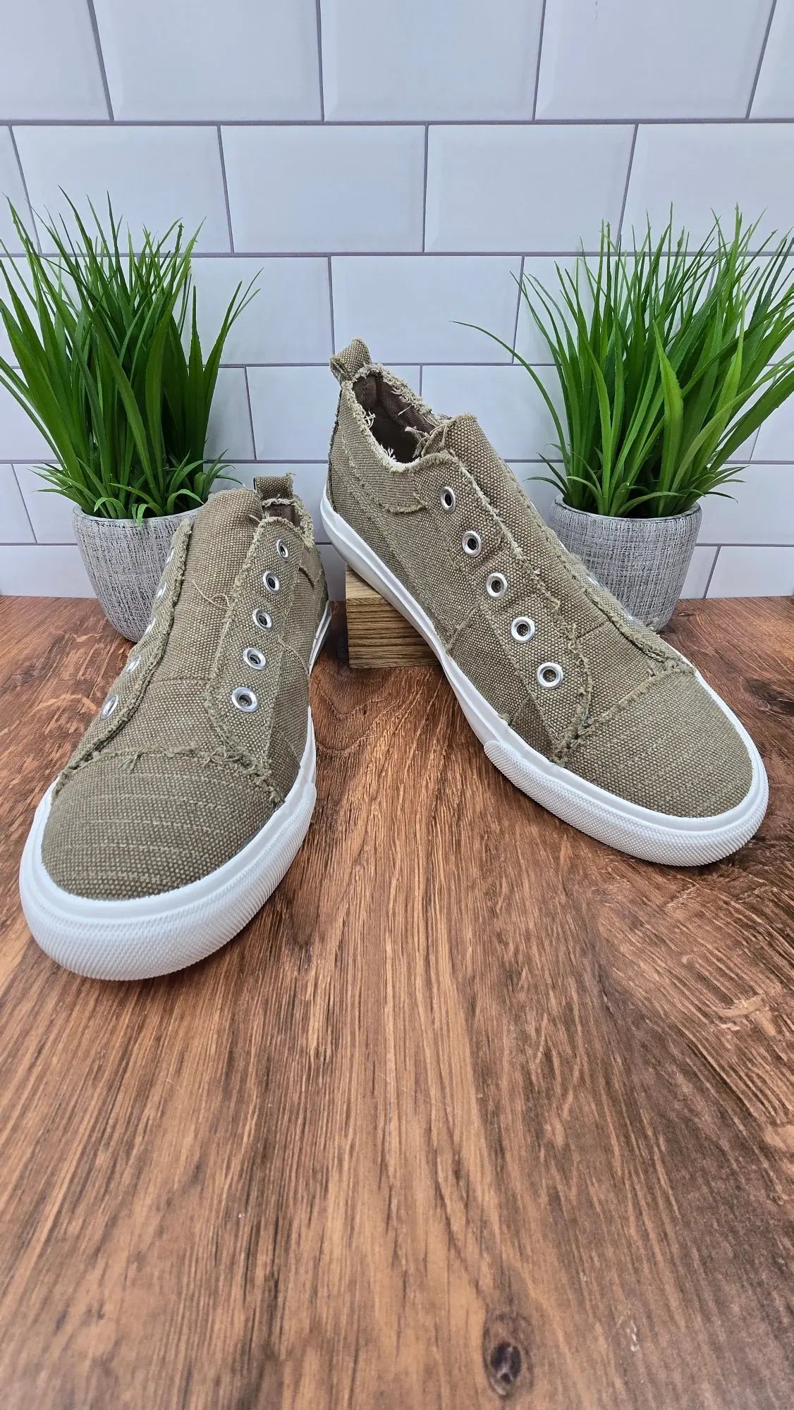 Taupe Slip on Shoes Corky's