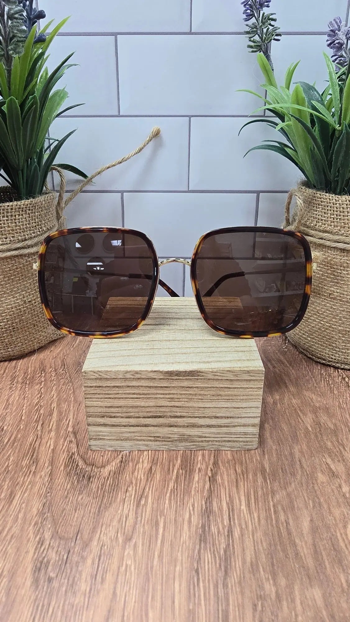 Cosmo Acetate Tortoise Square Sunglasses Freyrs Eyewear