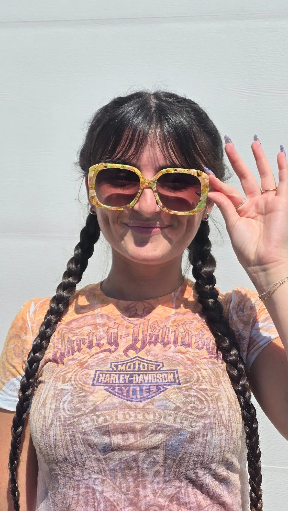 Vivian Acetate Yel Octagonal Sunglasses Freyrs Eyewear