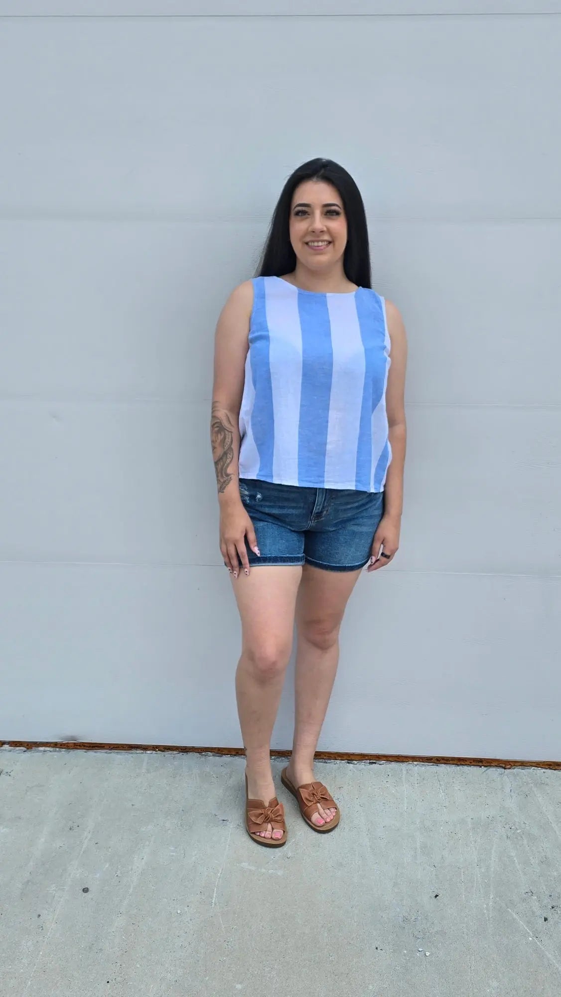 Coastal Breeze Split-back Tank beachlunchlouge