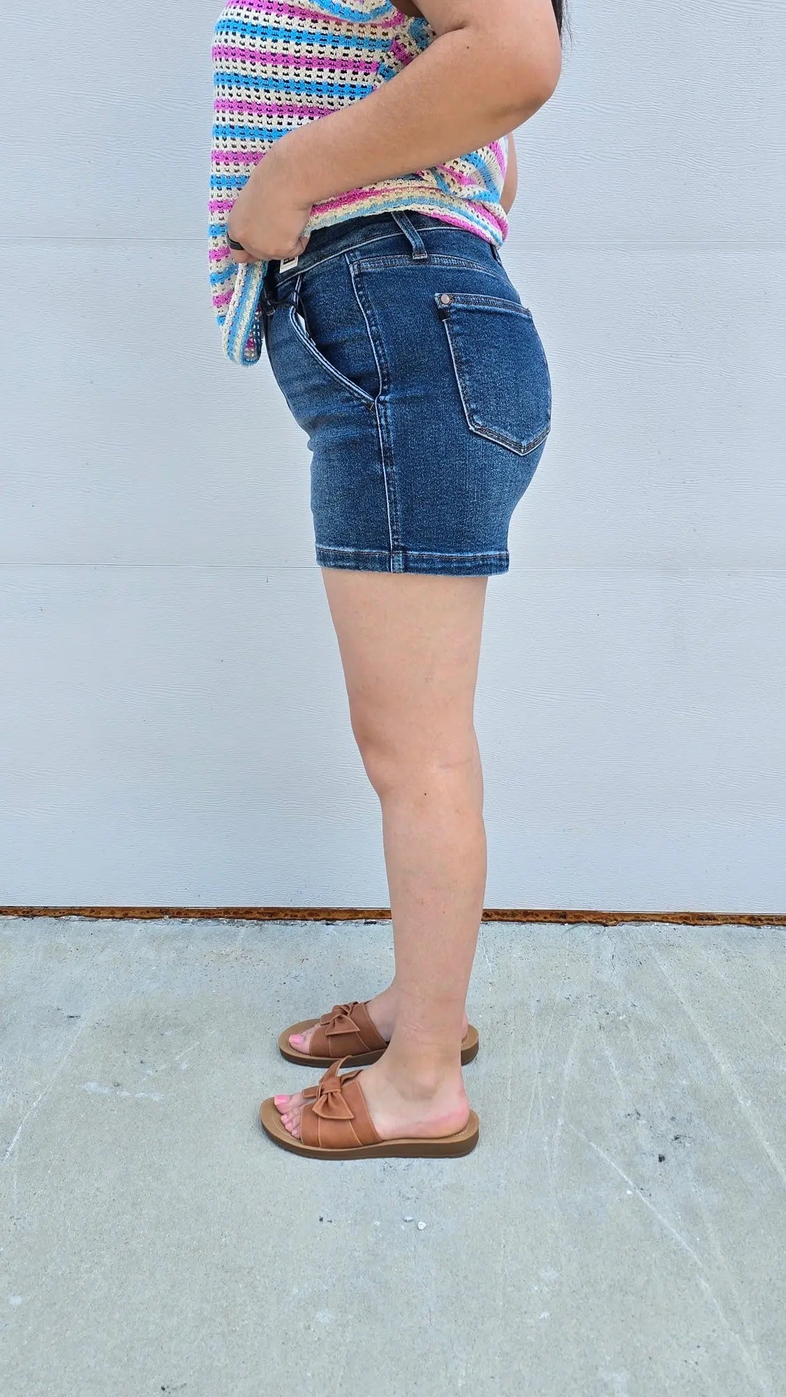 Stella Double Button Shorts Judy Blue