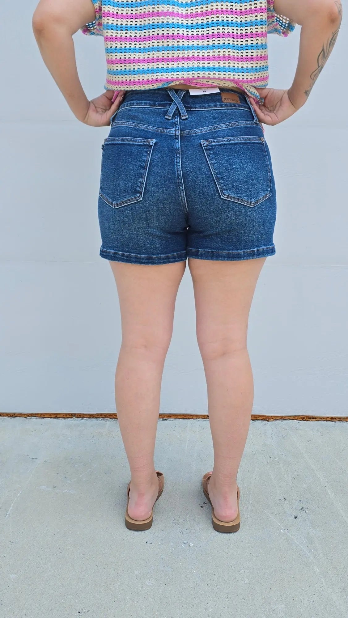 Stella Double Button Shorts Judy Blue