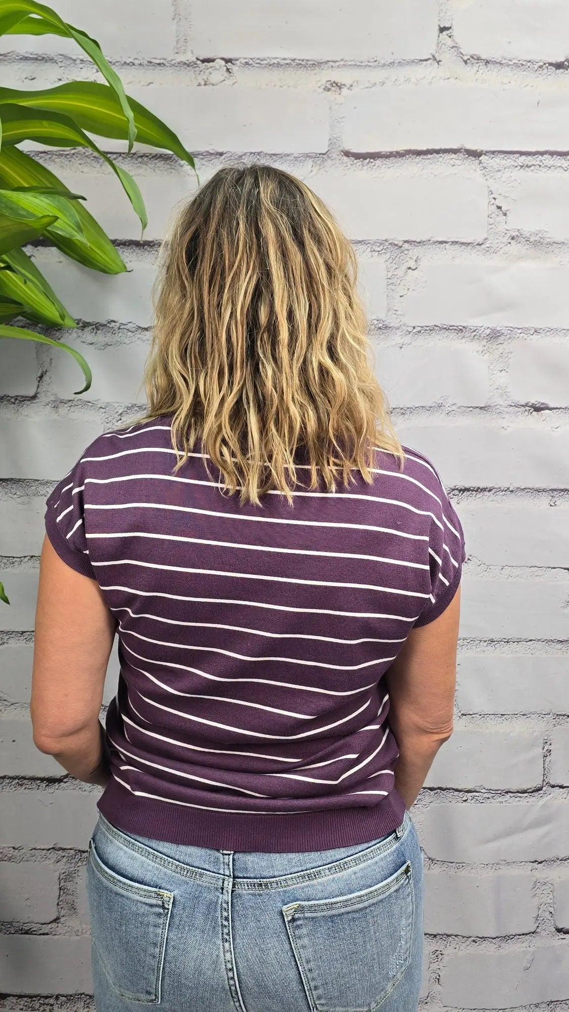 Violet Lane Knit Tee Staccato