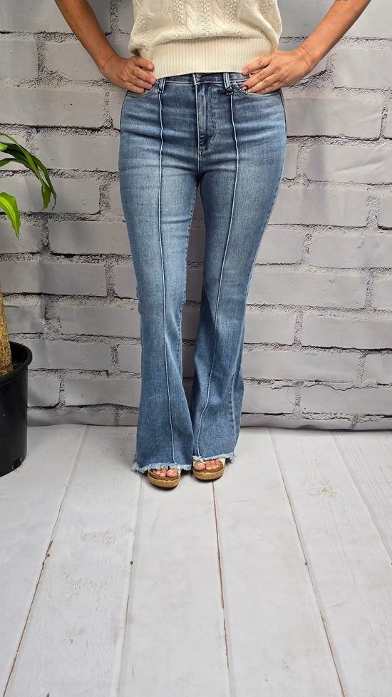 Harper Raw Hem Flares Judy Blue