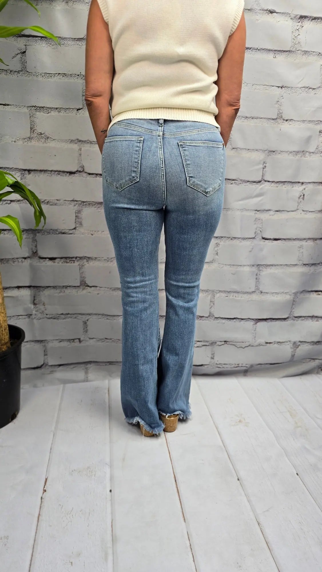 Harper Raw Hem Flares Judy Blue