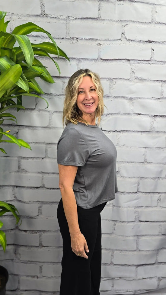 Crop Bamboo Tshirt mittoshop