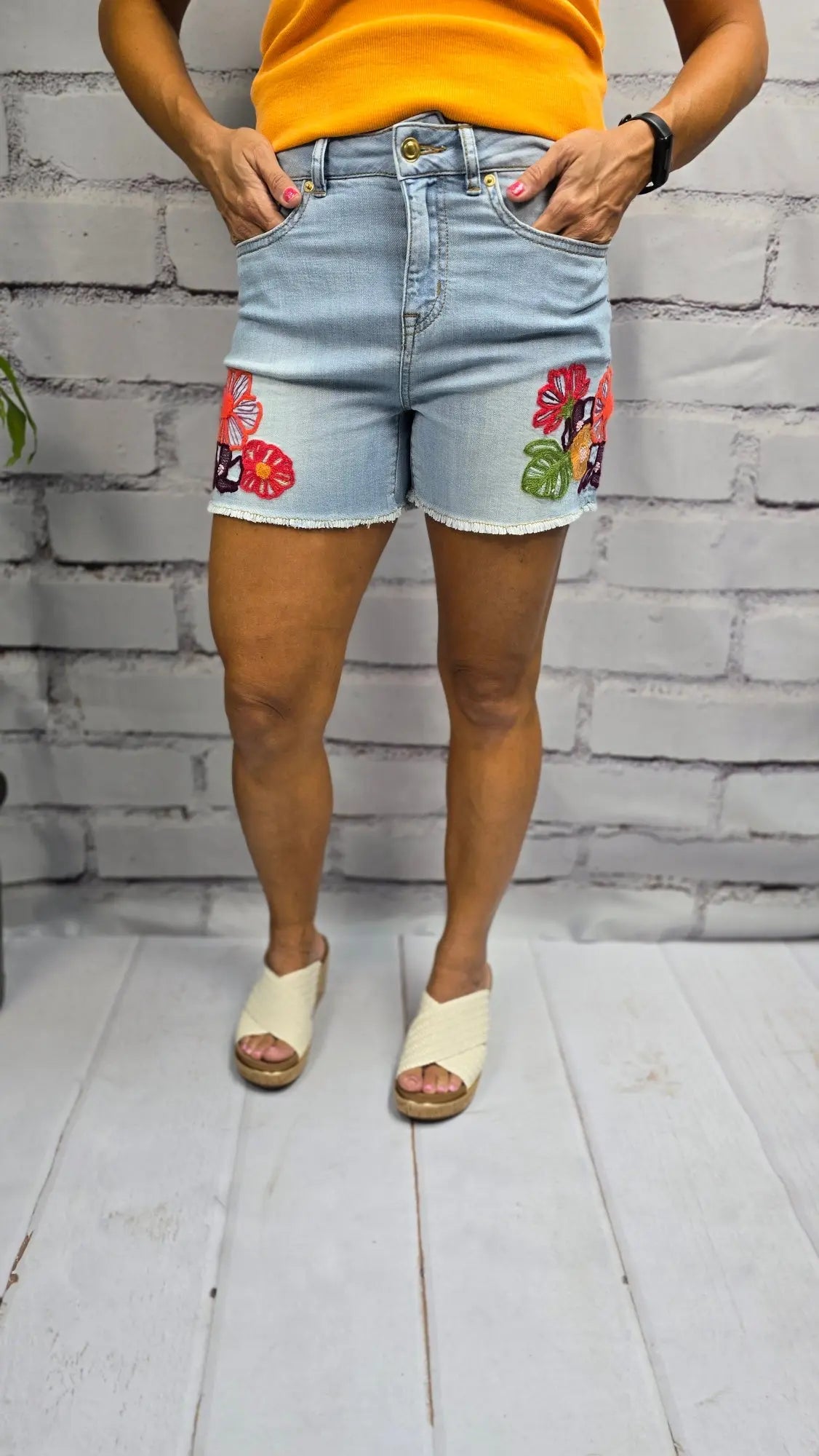 The Petal Pop Cutoffs Tribal