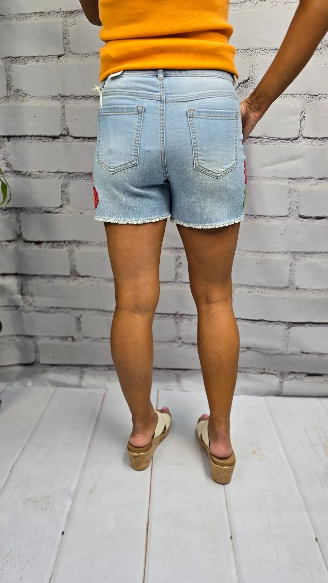 The Petal Pop Cutoffs Tribal