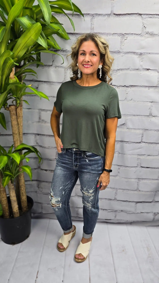 Crop Bamboo Tshirt mittoshop