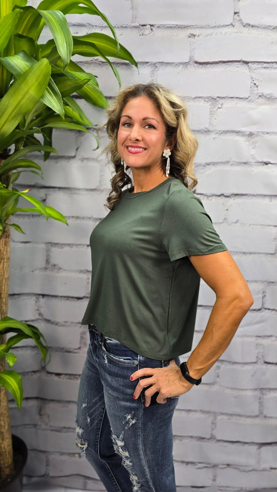 Crop Bamboo Tshirt mittoshop