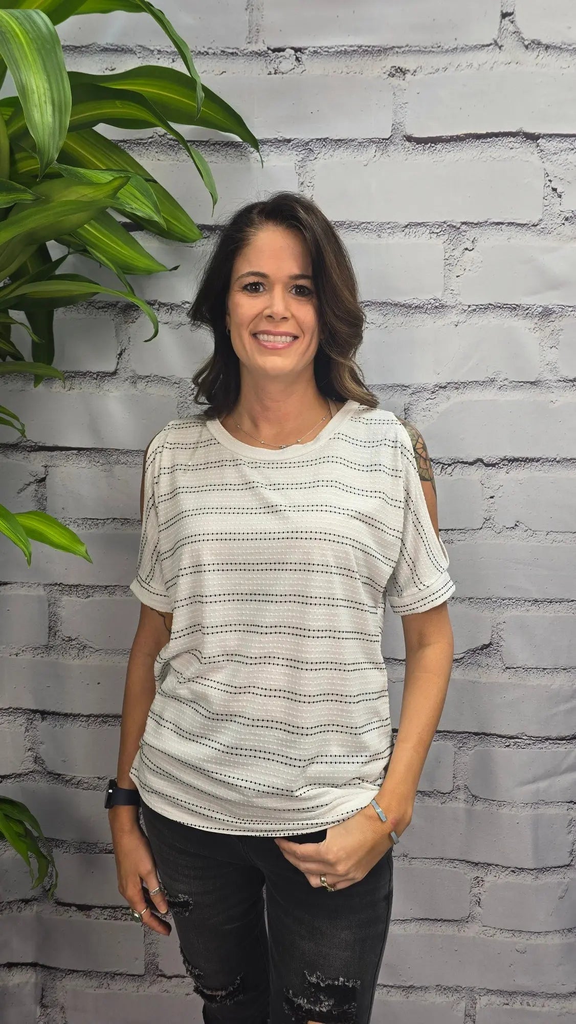 Rae Relaxed Striped Tee PS Kate