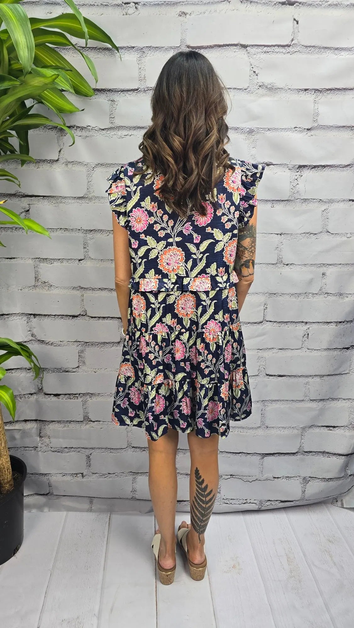 Camellia Floral Dress THML