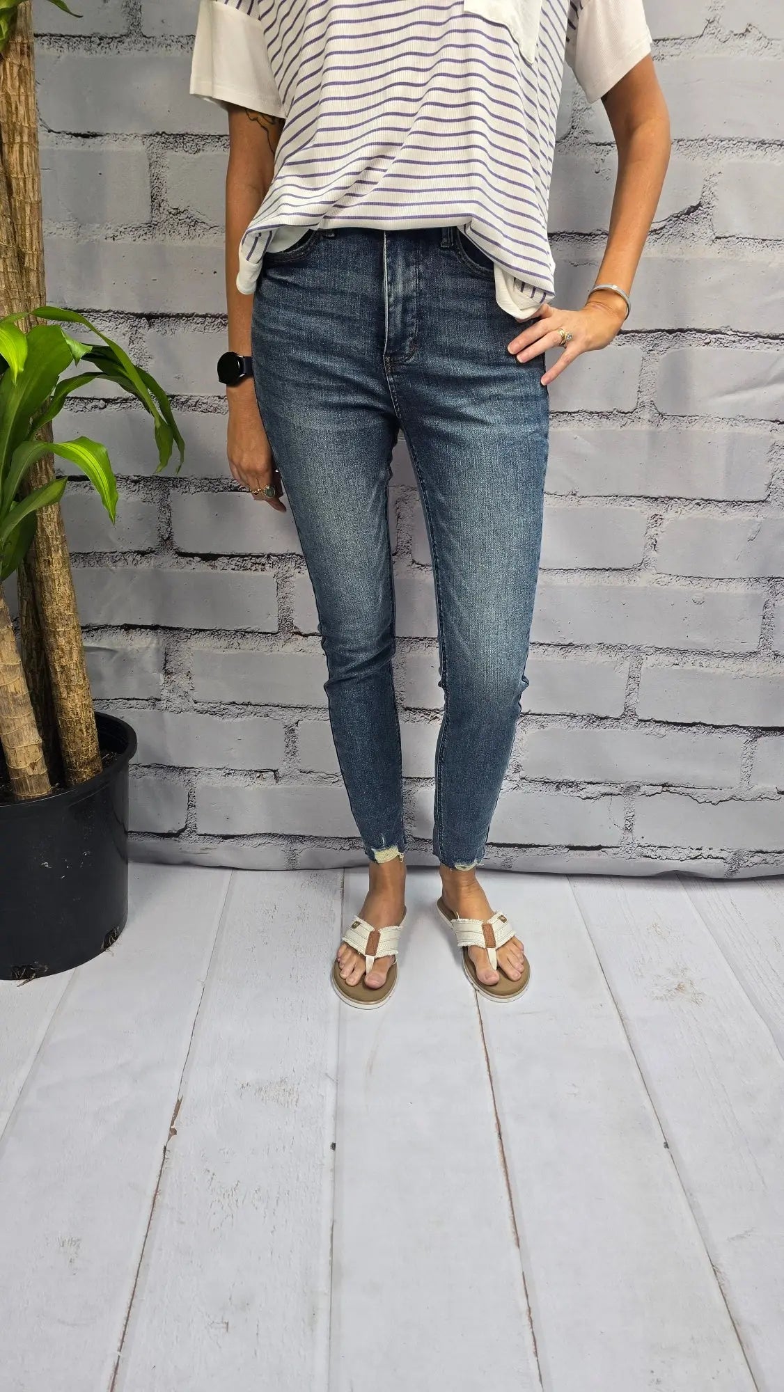 Tatum Tummy Control Vintage Wash Skinny Judy Blue