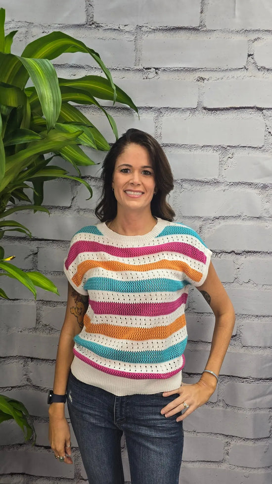 Cabana Crush Sweater Tank Staccato