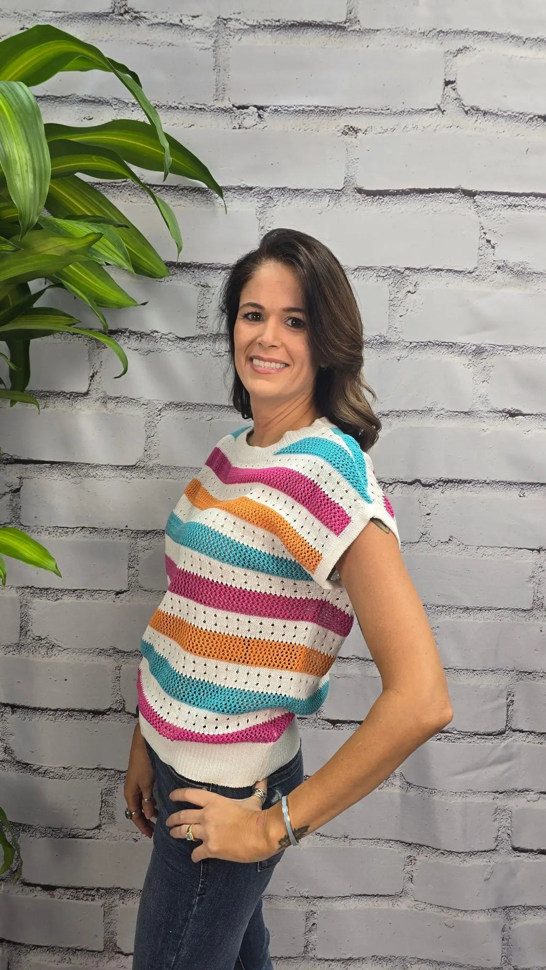 Cabana Crush Sweater Tank Staccato