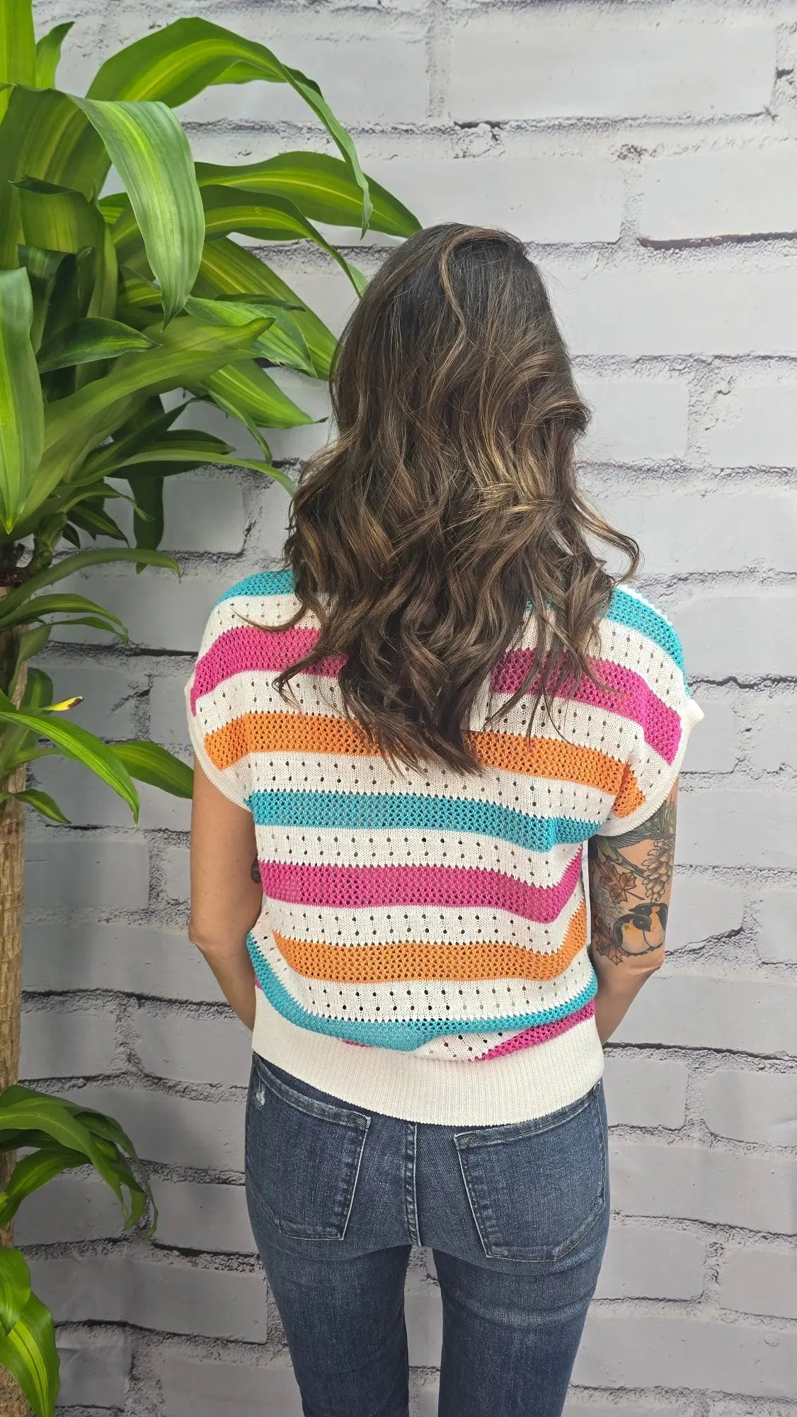 Cabana Crush Sweater Tank Staccato