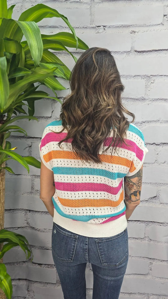 Cabana Crush Sweater Tank Staccato