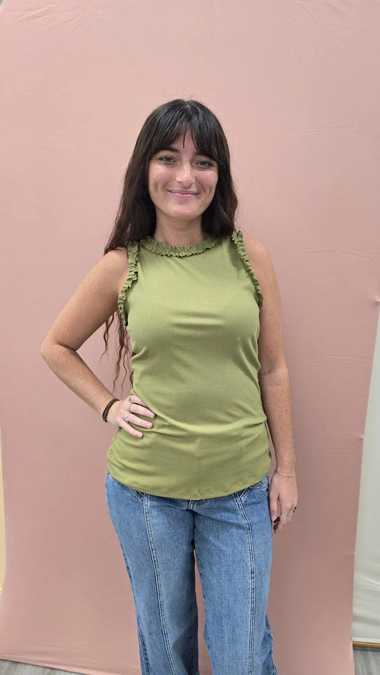 Rylan Ruffle Tank Multiple Colors Doe & Rae