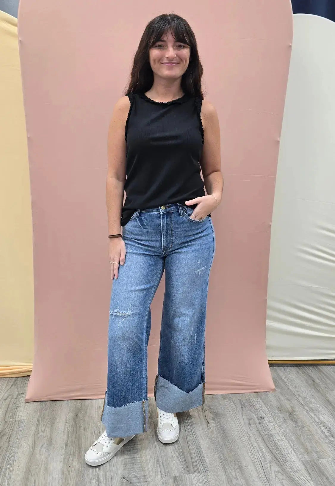 Zoey Cuff Wide Leg Judy Blue