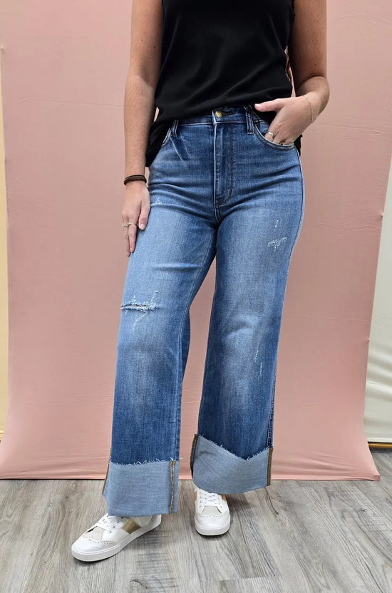 Zoey Cuff Wide Leg Judy Blue