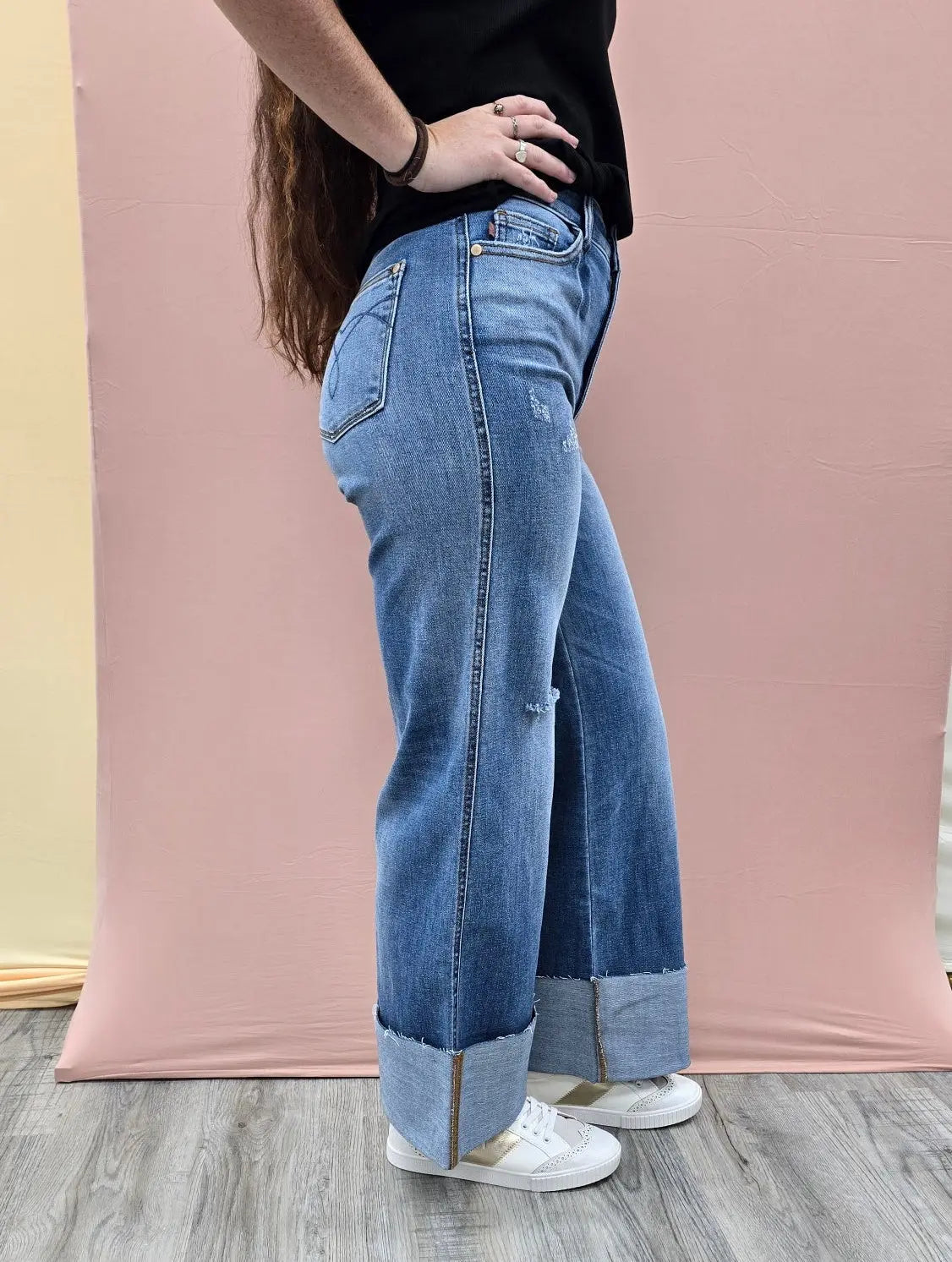 Zoey Cuff Wide Leg Judy Blue