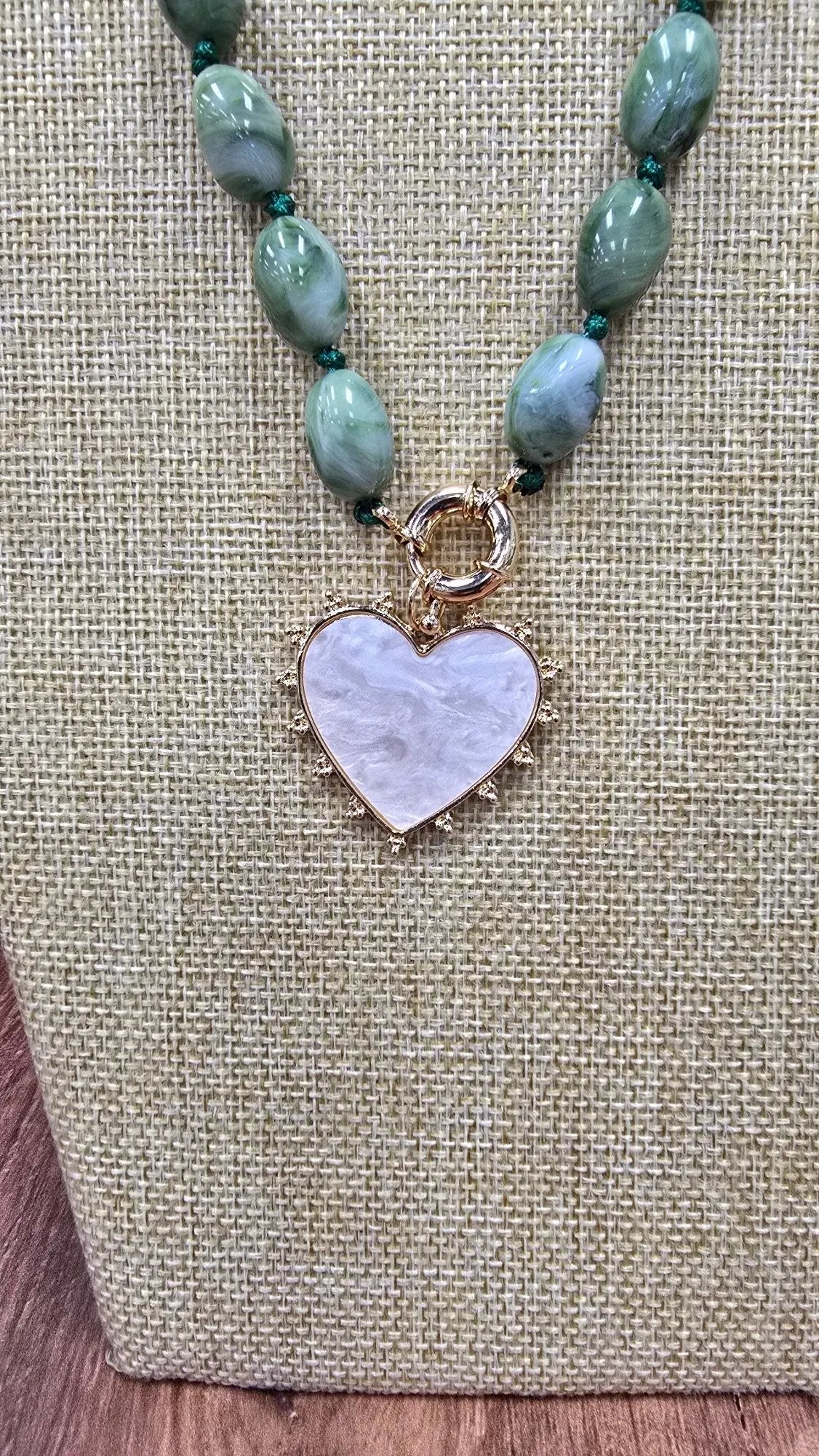 Sage-Kissed Heart Necklace What's Hot