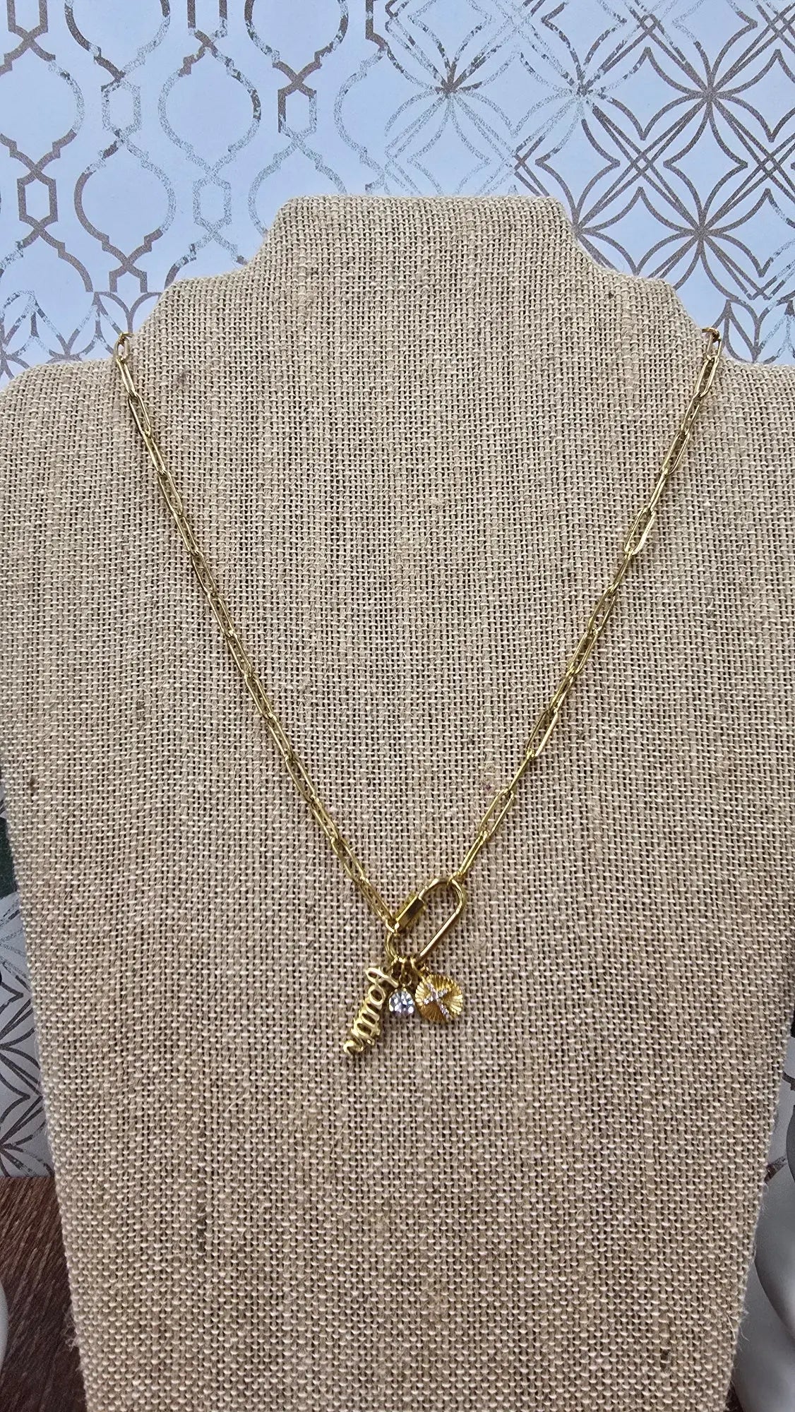 Waterproof faith necklace WJW